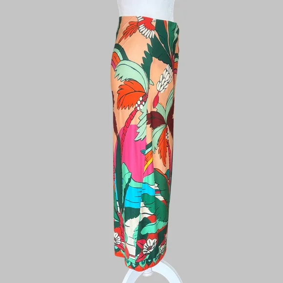 Farm Rio Anthropologie Tropical Wrap Skirt Medium - Picture 5 of 9